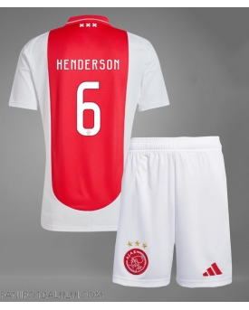 Ajax Jordan Henderson #6 Echipament de Fotbal Replică 2024-25 Copii Acasa (+ Șorturi)